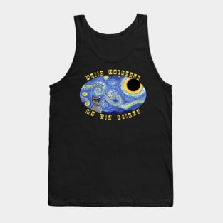 Hello Darkness my old Friend Cat Tank Top